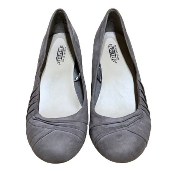 Memory Foam Seychelles Heels 8.5 Brownish Grey Elegant Comfy Office Teacher - Picture 1 of 5